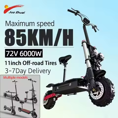 [8 models]10/11 Inch 48V-72V 1000W-6000W Electric Scooter 50-85km/h Fast E Scooter Off Road Electric