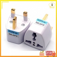 3 Pin Plug Adaptor UK Convert To Universal 2 & 3 Pin Plug International Adapter