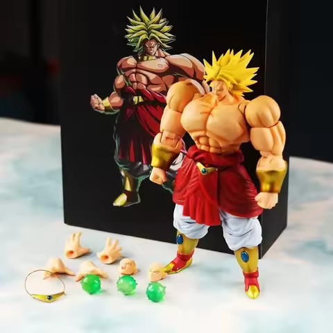 Dragon Ball Legend Super Saiyan Broly Shf Joint Movable Ornaments Model Gift Collection