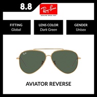 RAY-BAN AVIATOR REVERSE - RBR0101S 001/VR METAL UNISEX SUNGLASS Global Unisex Sunglasses 59mm