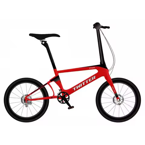 Twitter Mini City Bike 20 Inch Carbon Fiber Frame 22 Gears Speeds Carbon Folding Bike