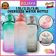 1.5L/2.2L/3.8L Oversized Large Capacity Water Bottle Sport Gym Water Bottle Portable Drinking Botol 