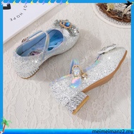 Kids Girl Shoes Frozen Elsa Shoes Crystal  Princess Sandals High Heels Soft Bottom Children Party Sh