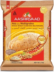 Aashirvaad Whole Wheat Flour Atta with Multi Grains 2kg Best Before 25/Mar/2024