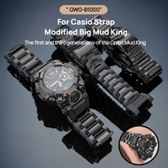 GWGB1000 Metal Black Watch band  for Casio G-SHOCK GWG-1000 Gen1 GWG-B1000 Gen3 Modified Men Stainle