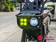 ชุดไฟหน้าแต่ง YAMAHA PG-1 ไฟแต่ง สปอร์ตไลท์ ติดตั้งแทนของเดิม สำหรับติดตั้ง PG1