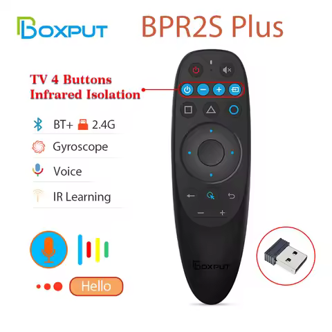 G10S BPR1S Plus BPR2S PLUS Air Mouse Voice Remote Control BT5.0 2.4G Wireless Gyroscope IR Learning 