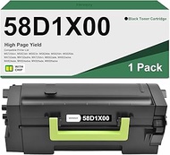 58D1X00 Extra High Yield Black Toner Replacement for Lexmark 58D1X00 Black Toner Cartridge 35K Pages