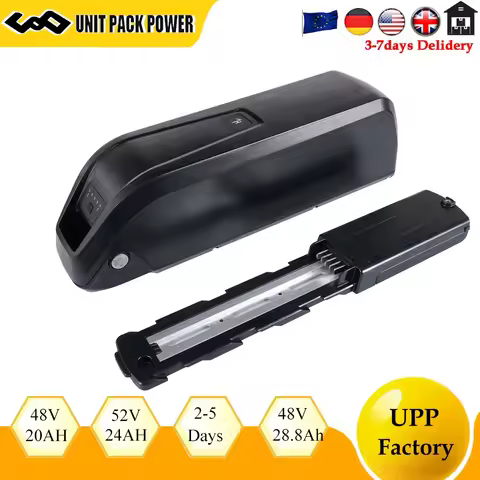 21700 Ebike Battery 5pins 36V 52V 48V Lithium Battery Pack 20ah 15.6ah for 350W 500W 750W 1000W 1500