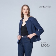 Guy Laroche - Cardigan Light jacket Airy - คอกลม แขนยาว สีกรมท่า GBAWNV