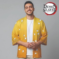 Haori Kimono Premium Outer Cool Material Agatsuma Zenitsu Demon Slayer