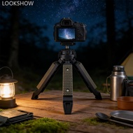 LOOKSHOW Multi-functional Extension Tripod Stand Height Adjustable 1/4" Standard Thread for Outdoor 