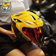 MHR RACING HELMET OF622 YAMAHA YELLOW
