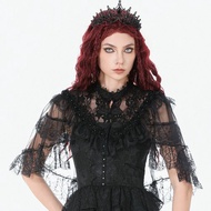 透視蕾絲小高領披肩斗篷外套哥德蘿莉塔DARK IN LOVE台灣BW173