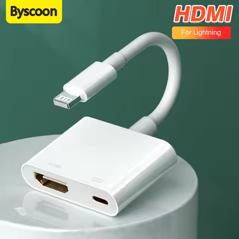 Lightning To HDMI Digital AV Adapter For iPhone14/13 iPad HDMI Video&Audio Sync Screen Converter to 