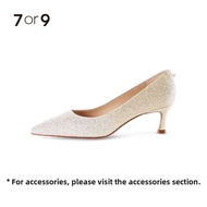 7or9 | 7or9 Wedding Shoes Crystal High Heels Large Size Pointed Toe Single Shoes For Engagement And 