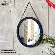 Rattan Wall Mirror (WATERPROOF AND TERMITE RESISTANT) Aesthetic Glass Aesthetic Mirror Aesthetic Mir