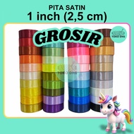 (WHOLESALE) 1 inch (2.5 CM) Satin Ribbon 1" 2.5cm Satin Ribbon/