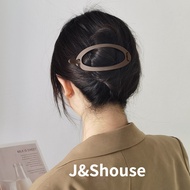 KF443 Fashion large size matte color ellipse shape lots of hair calw clip accessories