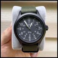 Timex Tw4B04700 Expedition Scout Jam Tangan Pria Analog Kanvas Timex Prabowo Terbaru