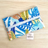 POUCH TISSUE TRAVEL MOTIF FLORAL & ABSTRAK / COVER TISSUE / TEMPAT TISSUE KAIN