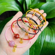 4-leaf clover mixed with silver and gold charm