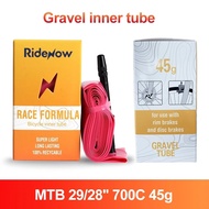 RideNow Ultra-light Gravel Bike Inner Tube 45g MTB 29" 700X32C-47C Presta Valve TPU tube fit for both of MTB and Road bike Portable Bicycle Spare tire