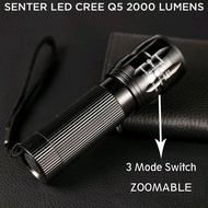 Senter Mini LED Cree Q5 2000 Lumens Lampu Sepeda Biking Outdoor Travel Kecil Small Lamp Bike Flashli