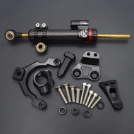 Fiber Carbon Steering Damper Stabilizer Motorcycle For Kawasaki Z900 Z 900 Dampers Mount Bracket Sup