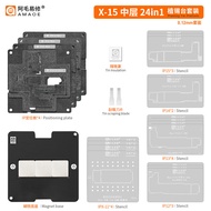 Amaoe Motherboard Middle Layer Reballing Stencil Platform for iPhone X XS XSM 11 12 13 14 15 Series 