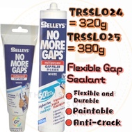 SELLEYS No More Gaps Multipurpose Gaps Hand Press Putty Filler Wall Crack Repair Sealant 320g / 380gm (White)