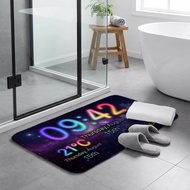 1pc, 2D Gradient Starry Sky Neon Luminous Entrance Doormat August 15th Thursday Theme 21 Degrees Cle