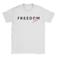 Men's T-Shirt Freedom Charlie Kirk RIP Cotton Short Sleeve A True Patriot Round Neck Clothing Gift
