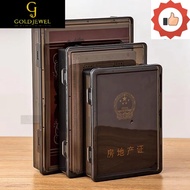 [MDJ]  Certificate Storage Box, Plastic Dustproof A4 File Box,  A4 Transparent Multifunctional Data 