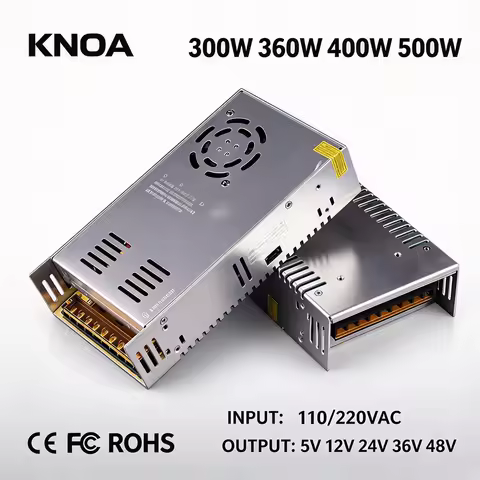 DC 5V 12V 24V 36V 48V Switching Power Supply 300W 360W 400W 500W 10A 15A 20A 30A 40A 60A Ac To Dc LE