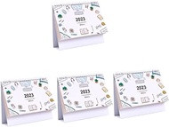 MAGICLULU 4pcs 2023 Desk Calendar Mini Calendar Daily Desk Chinese Decor Academic Planner Calendar Mini Desk Calendar 2022 Calendar Cute Small Desk Calendar Office Fashion Paper