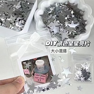 [Muqing _ Selection] ins Style Silver Star Sequins Star Sequins Decorative Accessories Out of Card P