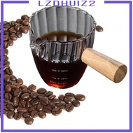 [Lzdhuiz2] Single Mouth Glass Milk Jug 90ml Espresso Accessories Clear Espresso Measuring