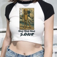 Italian Brainrot crop top cropped gyaru Aesthetic shoujo girl style gothic  cute Fairy vintage  girl