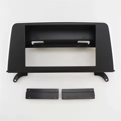 For BMW X5 E70 2007-2013 Dash Board Frame 2 Din Head Unit Panel Fascias 9 Inch Car Radio MP5 Stereo 