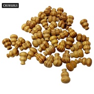 [CHiWANJi] 50 Pieces Calabash Shape Pine Wooden Loose Beads for DIY Jewelry Making 19mm