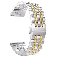 วัสดุ สแตนเลสสตีล สายนาฬิกา For Samsung Galaxy Watch Ultra 47mm สาย Watch 7 40mm 44mm สาย Watch 6 Cl