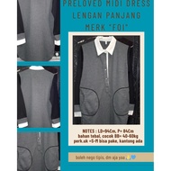 FOI BRAND LONG-SLEEVED MIDI DRESS