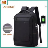 【AOKING】High Visibility 3-way 15 inch Smart Bag Backpack Laptop Charging Backpack with USB Charger