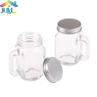 [H&L] 1Pc 40ml Jam Honey Jar Portable Leakproof Coffee Milk Juice Bottle With Lid Home Party Bar Vod