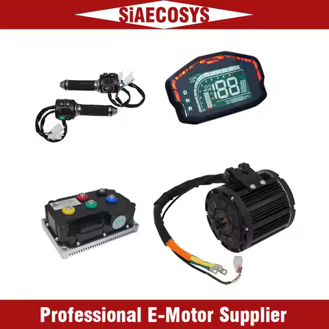 QSMOTOR QS138 Mid Drive Motor Conversion Kit 3000W Continuous 6000W Peak 72V 100KPH Waterproof with 
