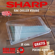 RAK PENAMPUNG AIR RAK CHILLER KULKAS SHARP 1 PINTU ORIGINAL BARU