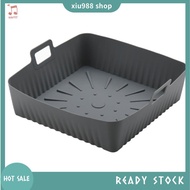(xiu988) 23cm/9Inch Square Large Silicone Air Fryer Liners Mold for  Air Fryer 6-8QT Reusable Airfry