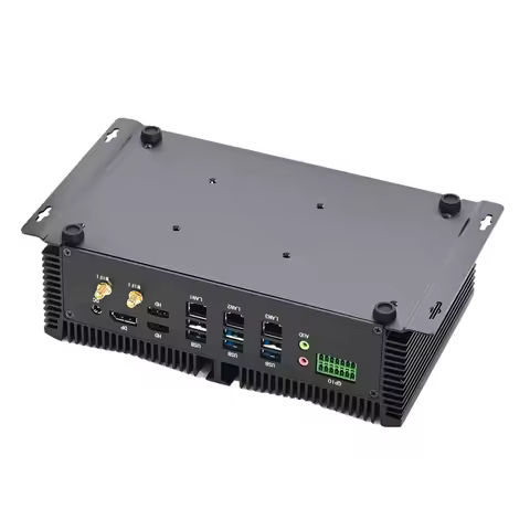 Firewall Mini PC Intel i7 150U Solid Fanless 1260P i5 1335U 3x2.5G LAN 2xNVMe 1xSATA 2xDDR5 8xCOM GP