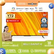 [Google TV]COOCAA TV 55 inch Y72 - Smart TV - 4K - UHD - Netflix/Youtube - Google Assistant - Dolby 